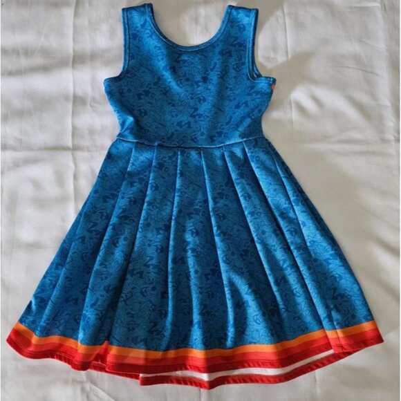 Space Jam Kids Girls Tune Squad Halloween Costume Cheerleader Dress Size M (7-8) - Picture 5 of 10